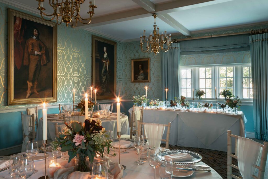 wedding reception in the clifford room at the devonshire arms hotel
