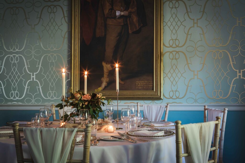 wedding reception in the clifford room at the devonshire arms hotel
