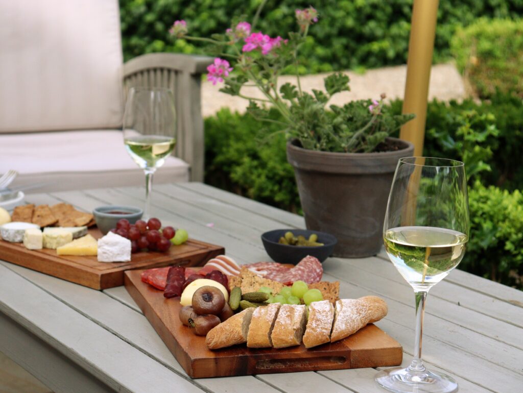 Charcuterie on a table